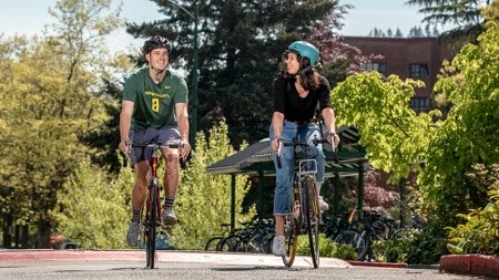 biking