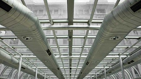 air ducts inside building
