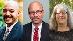 Headshots of Danny Pimentel, Greg Dotson, and Marsha Weisiger