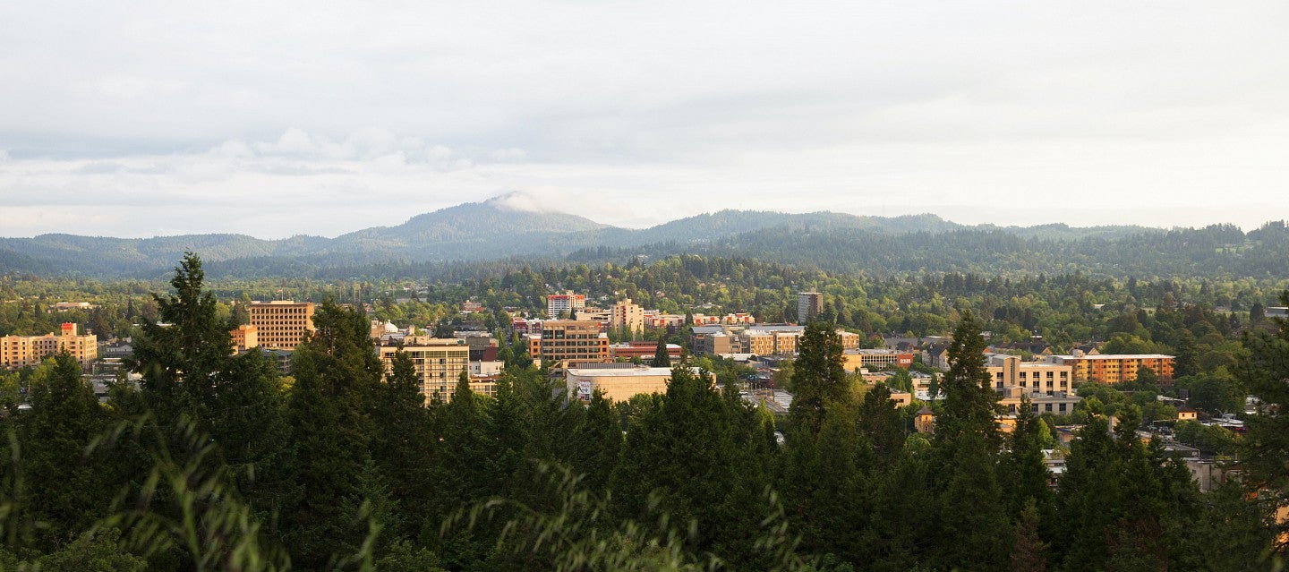 UO campus with trees crop 2