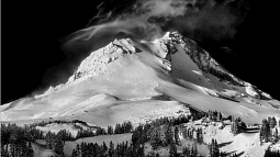 Snowy mountain-scape photograph by Dudley Chelton
