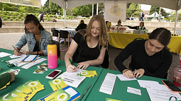 On-campus tabling at Ducks Give 2023